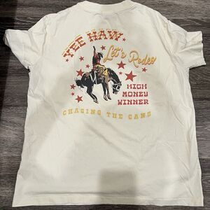 Wildfox Ryan Ex-Boyfriend Rodeo Back Graphic Tee Western Core Coastal Cowgirl S